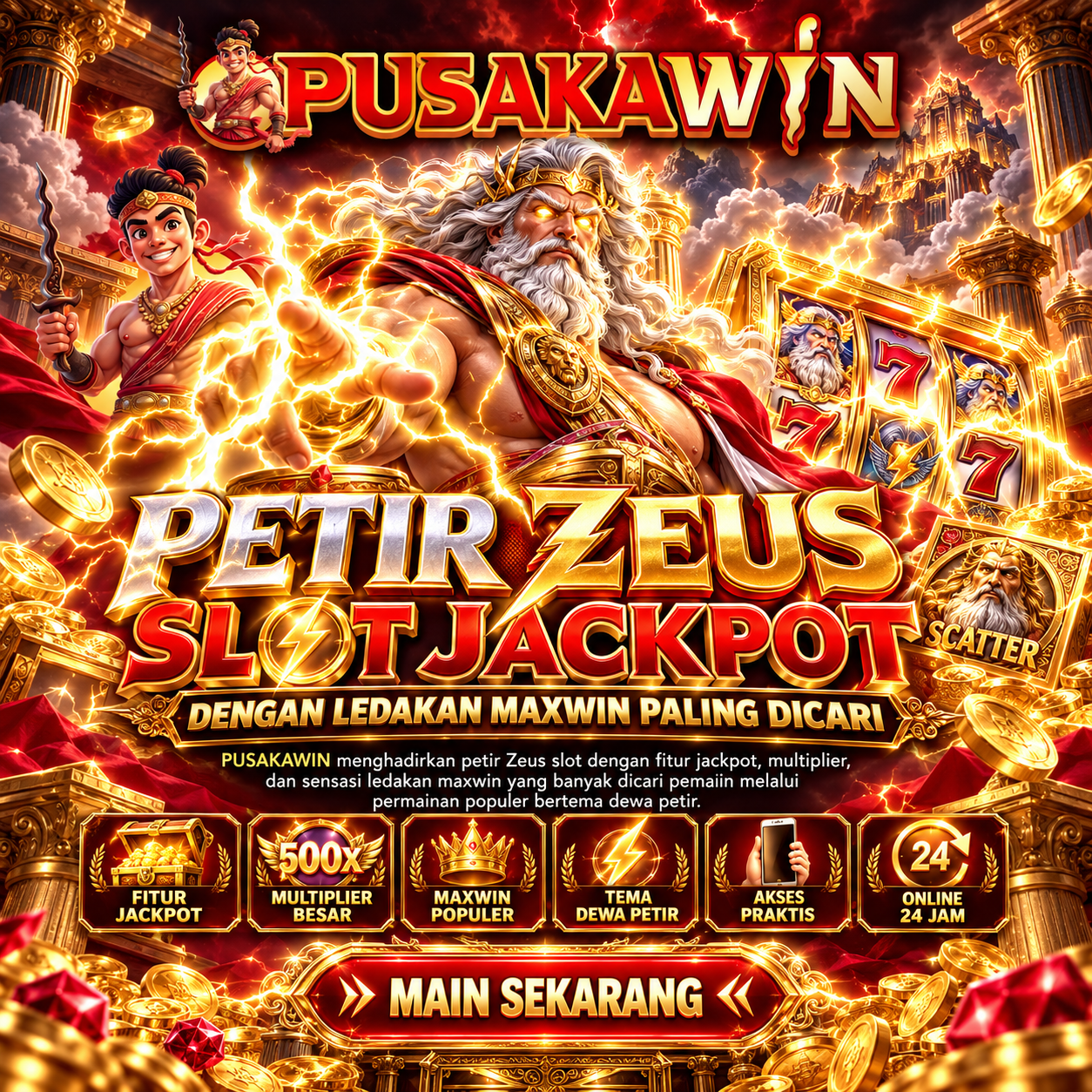PUSAKAWIN - Petir Zeus Slot Jackpot dengan Ledakan Maxwin Paling Dicari